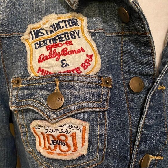 2.1 Blue Jean Jacket Girls Size Large - Picture 15 of 15